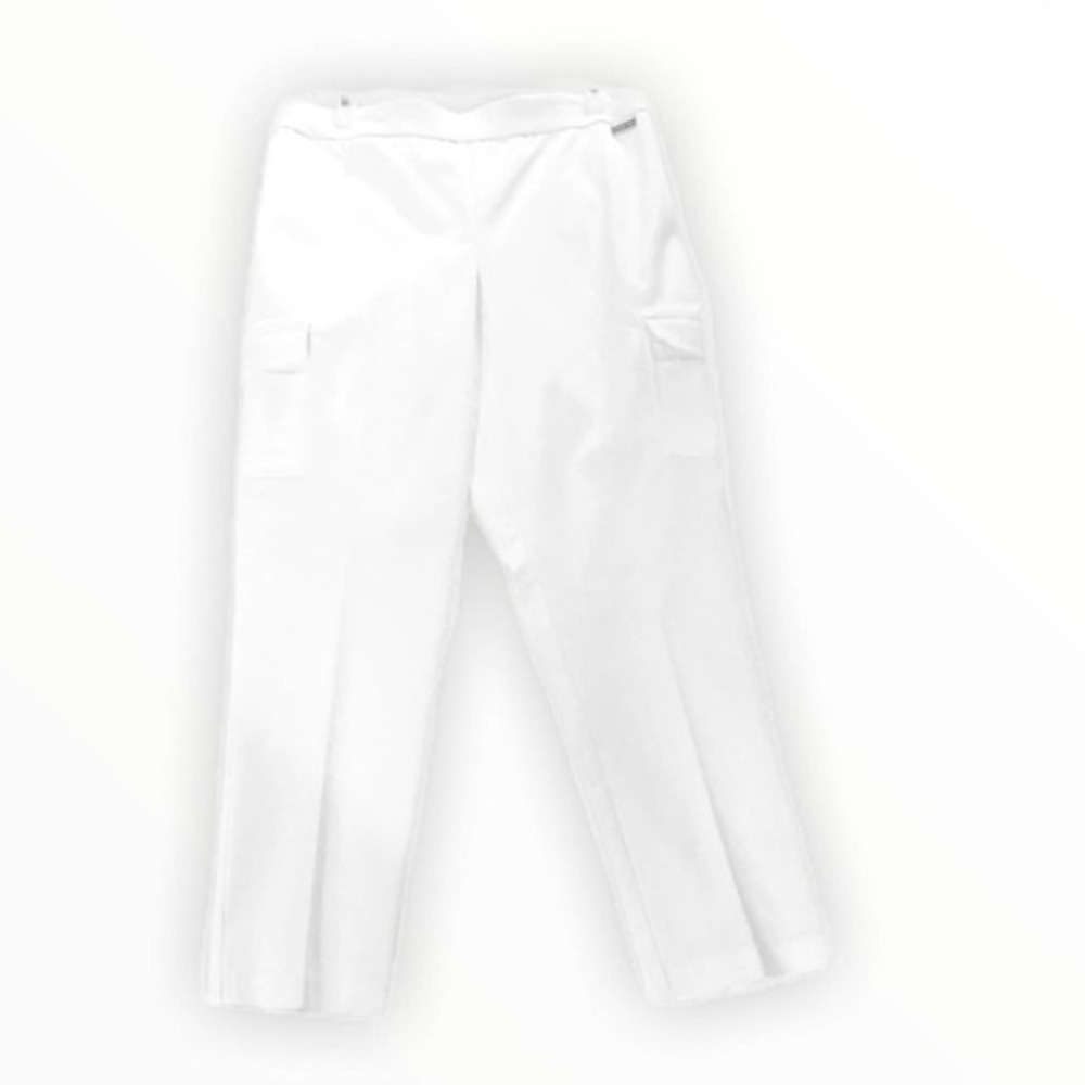 Calvin Klein White Stretch Waist Cargo Pant